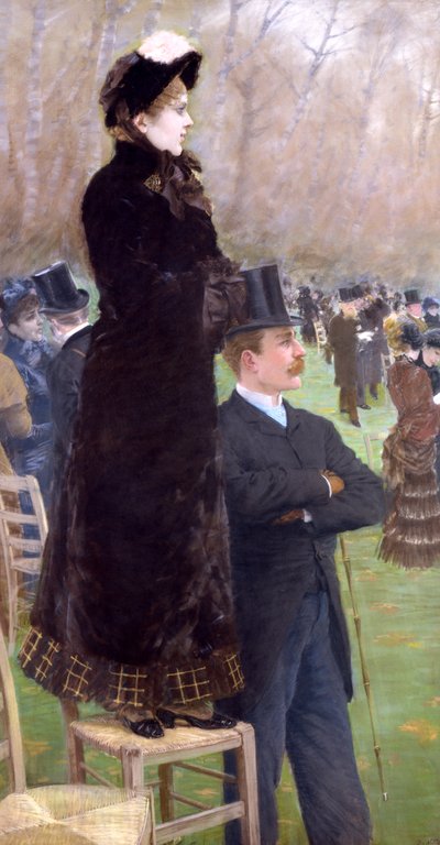 Racecourse at the Bois de Boulogne by Giuseppe de Nittis